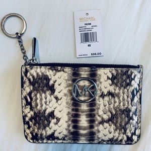 Michael Kors Snakeskin Leather Coinpouch